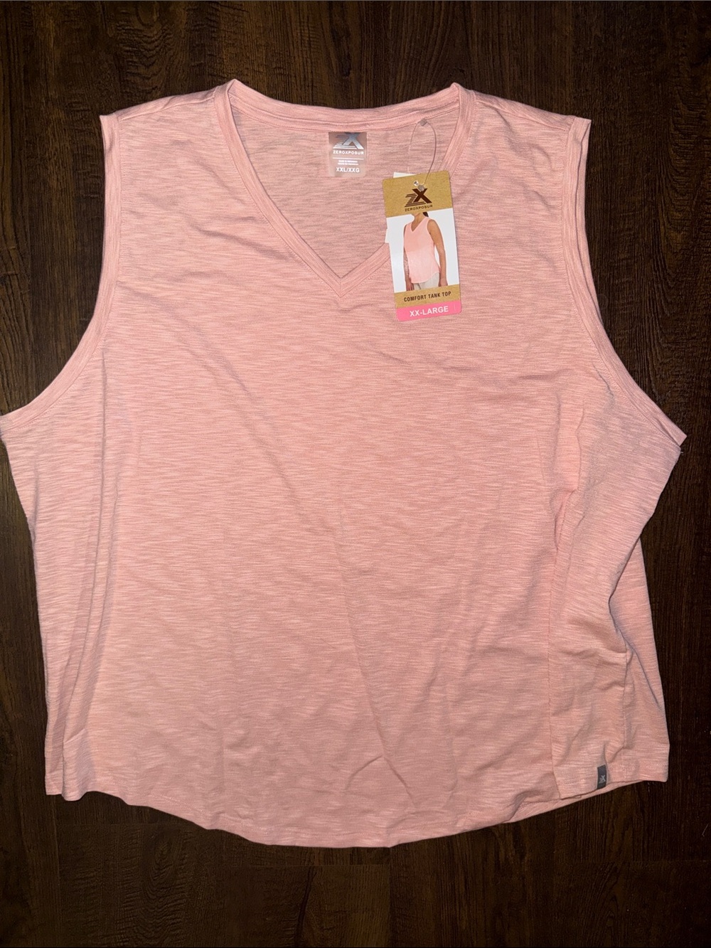 ZeroXposur Light Pink V-Neck Tank Top
